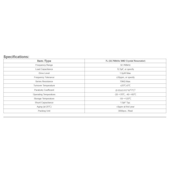FC-135 SMD 3215 32.768KHz 12.5pF 20ppm -40~+85 crystal Resonator for time control