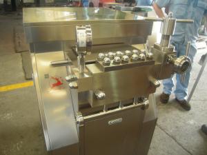 China 25Mpa Two Stages Milk Homogenizer Machine Splash Lubrication on sale