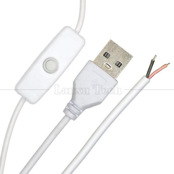 Buy DIY 1m Power on off Controller Open Wire USB Switch Cable for Led Light Strip Lamp at wholesale prices