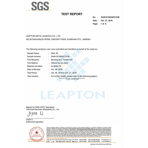 Flat Roof Incline Solar PV Mounting Systems 1200mm PV Mounting Rail MRA3