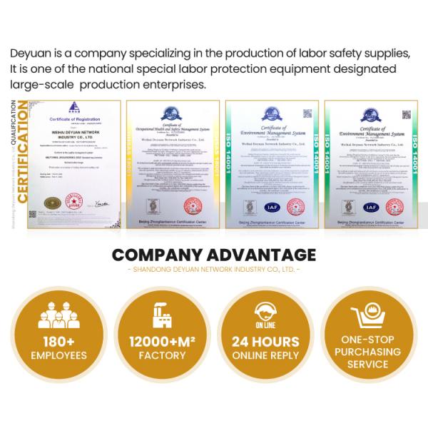 nylon/pp horizontal safety net fall protection