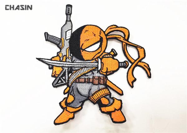 Buy Heat - Cut Border Cool Clothing Embroidery Patches Hook And Loop Backing at wholesale prices