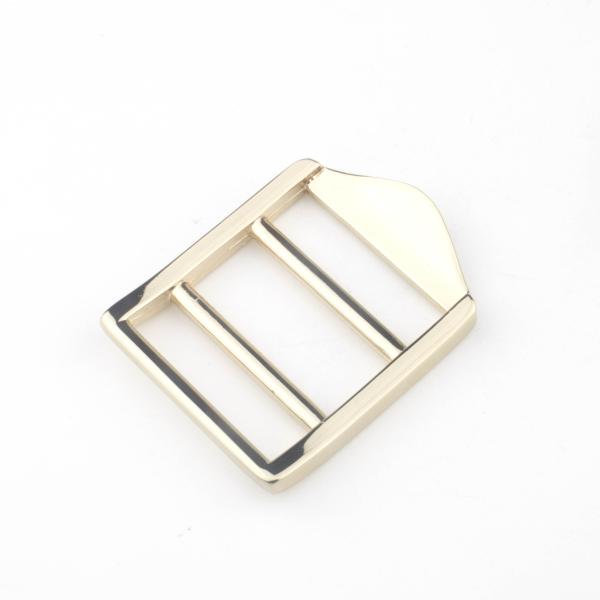 Light Gold Heel Bar Belt Buckles , 25mm Inner Size Custom Handbag Hardware