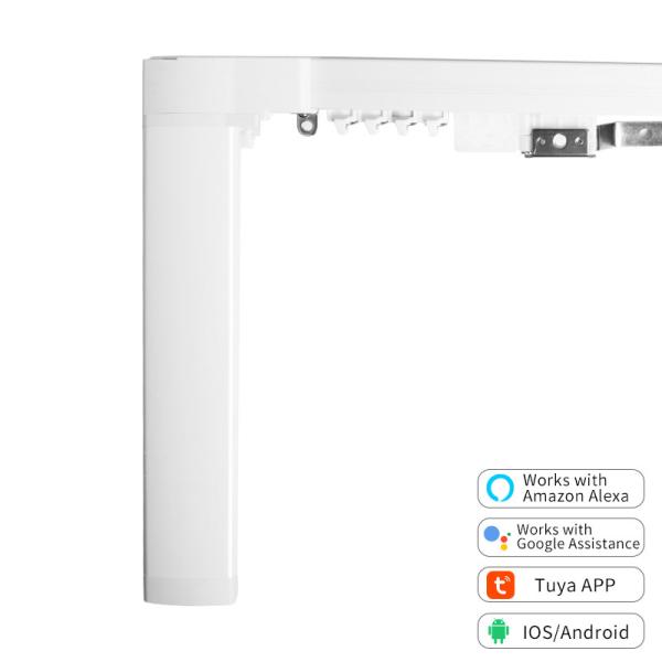 Buy WiFi Control Smart home curtain opener Automatic Curtain Track Work with Amazon Alexa Google Home at wholesale prices