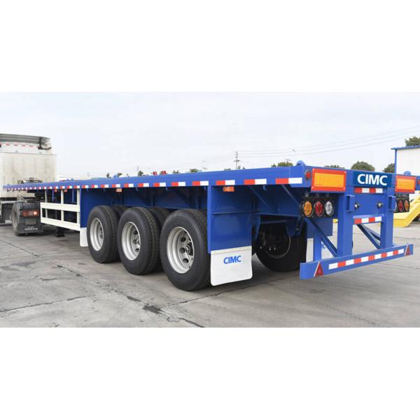 Container Transport 3 Axle 80T Airbag 53ft Flatbed Trailer