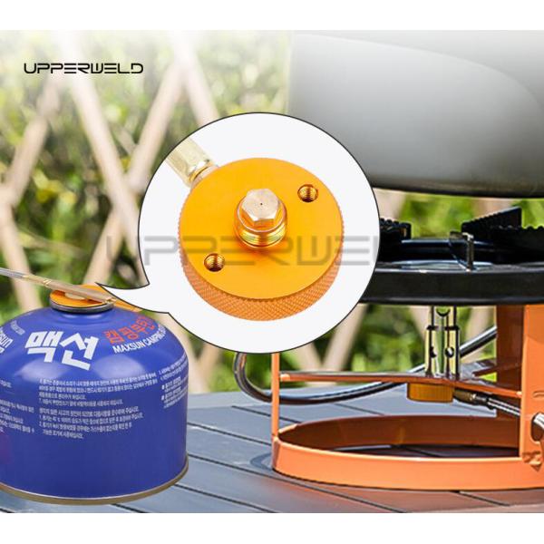 1m Gas Stove Base Control Valve Propane Butane Refill Adapter Cartridge Tank Connector