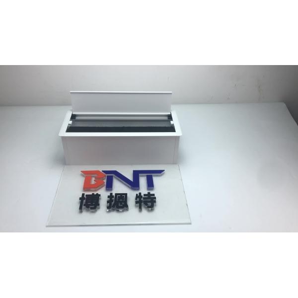 both side open flip up cable management box/wire grommet box for table