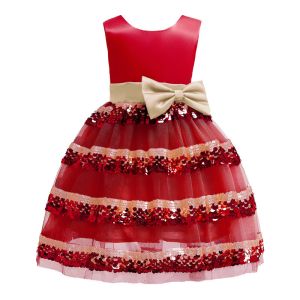 Buy cheap Polo Dress Beige Bow Belt Wave Dress Sequin Princess Girl Dress My First from wholesalers
