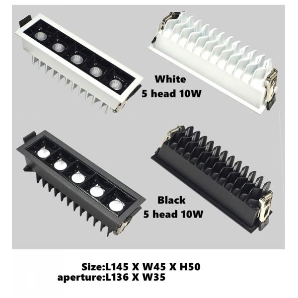 IP55 Ceiling Recessed Led Strip Lighting 7W 10W 2700K-3000K Warm White