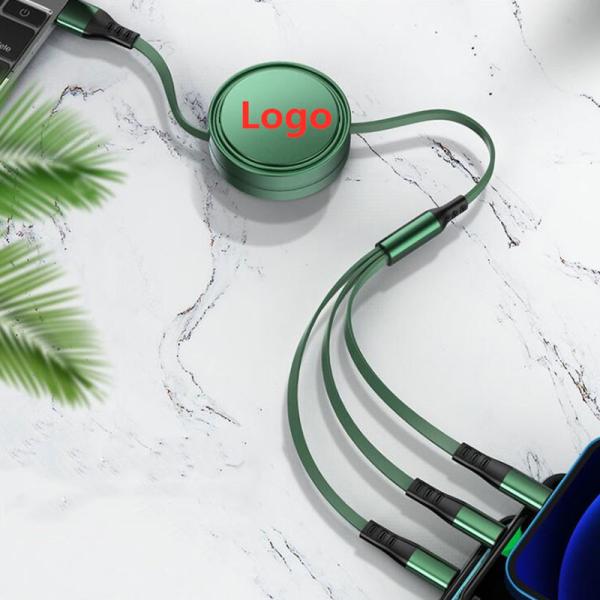Retractable Multiple OD 3.5mm Universal Charging Cables Custom Logo