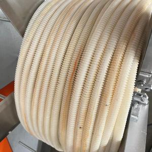 Quality 3 Cooling Zones Single Wall Corrugated Pipe Machine with 5 Heating Zones and PLC Control System for sale