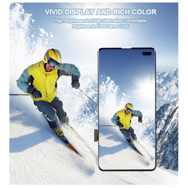 LCD Touch Samsung Replacement Screen Digitizer Assembly For Galaxy S10 Custom