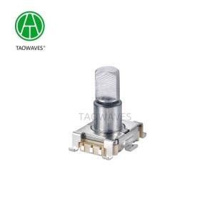 Quality 11mm 30000cycles Metal Shaft Incremental Rotary Encoder With Push Switch for sale