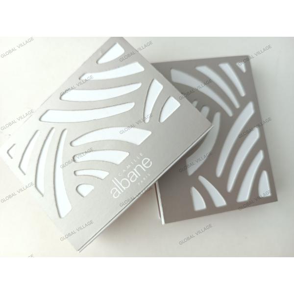 Triangle Empty Eyeshadow Palette 3 Pans CMYK Printing With Mirror