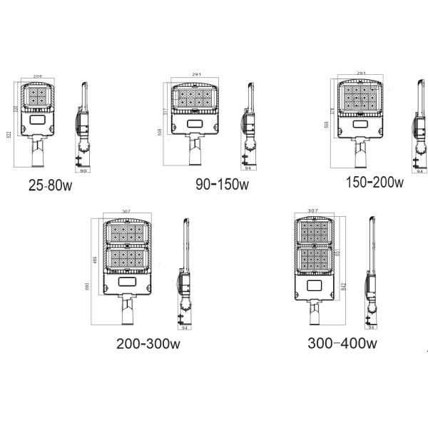 100W IP66 LED Solar Street Light , LED Luminaires For Road And Street Lighting