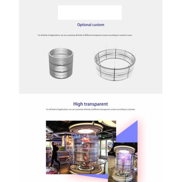 1920Hz Transparent Glass LED Display
