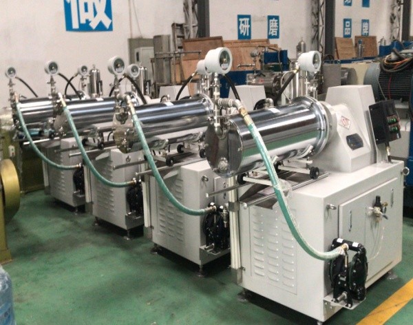 Disc Type Horizontal Bead Mill 22kw Sand Mill Machine With Steel Discs