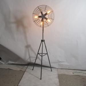 China Vintage Industrial floor lamp fan light lamp edison bulb lamp antique retro floor lamp(WH-VFL-07) on sale