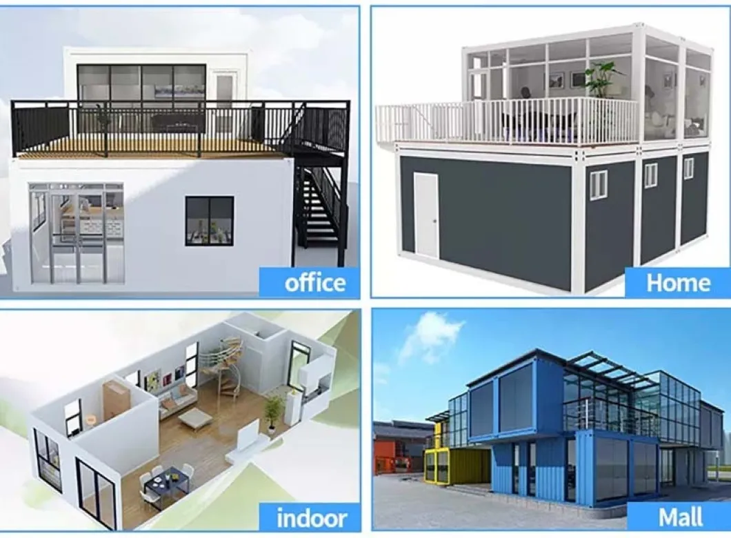 Luxury 40FT Steel Mobile Modular Mini Tiny Prefab Cafe Outdoor Mobile Container House for Sale