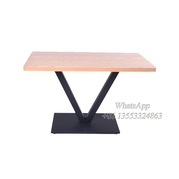 square and angular surface base with rectangular top Cast Iron Table (YT-25)