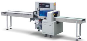 China Rotary Automatic Horizontal Flow Pack Machine With Pulling Film Upward on sale