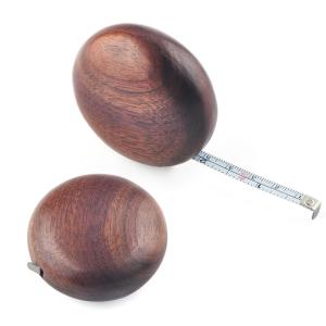 Walnut-Shell 2m/6ft Steel Tape Measure – Precision Dual-Scale, Premium Gift with Durable Design, Smooth Edges & 6mm Wide Blade for Accurate Measurements