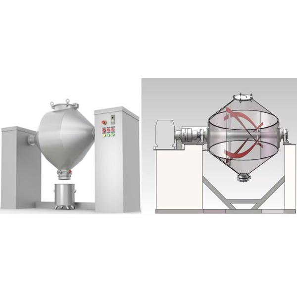 Pet Food Double Cone Blender 100L Double Cone Mixer 15rpm