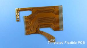 China Tin-plated Flexible Printed Circuit Board FPCB with FR-4 Stiffener for LCD Module on sale