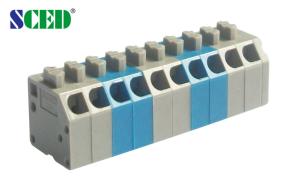 Quality Durable High Voltage Screwless Spring Clamp Terminal Block 300v 10A for sale