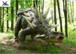 Animatronic Outdoor Dinosaur Statues , Dinosaur Yard Decorations With Infrared