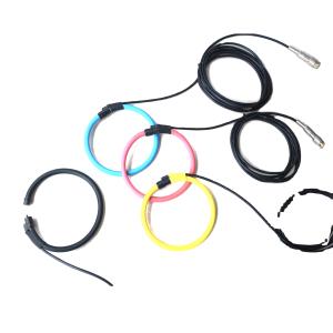 Quality flexible rogowski coil current transformer FRC-350 inner size 103 mm 80mV/1kA flexible core coils with BNC for sale