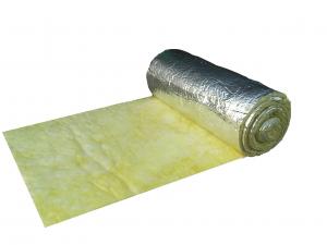 Quality Sound Proofing FSK Glass Wool Blanket Insulation , Yellow Fiberglass Blanket for sale