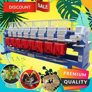 Better than swf embroidery machine HO1508H cap t-shirt flat 3d sequin 400*450mm computer industrial embroidery machine