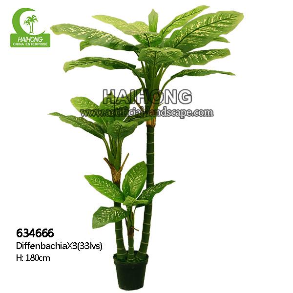 Buy Diy Artificial Bonsai Tree Real Touch Artificial Diffenbachia at wholesale prices