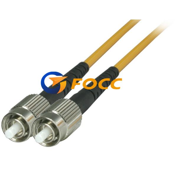 3.0mm Yellow FC Fiber Optic Patch Cables Simplex Singlemode LSZH Sheath