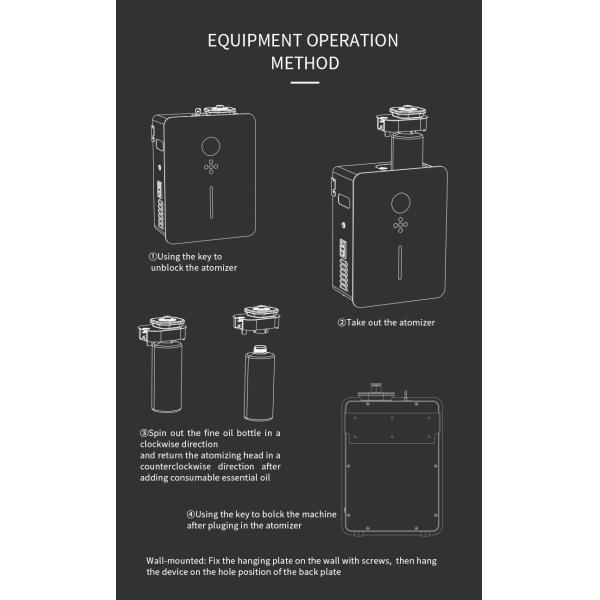 Large Area HVAC Air Conditioner Scent Diffuser Marketing Machine For Shopping Malls