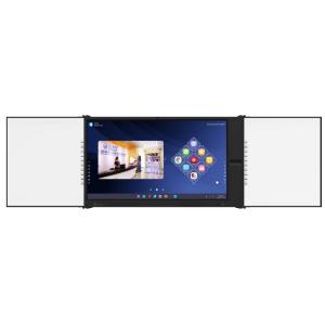 Quality Intelligent 2 Sided Black Green Whiteboard With 75 86 Inch Android Touch Panel Board With Camera Mic Document Scanner Mobile Stand For Office School for sale