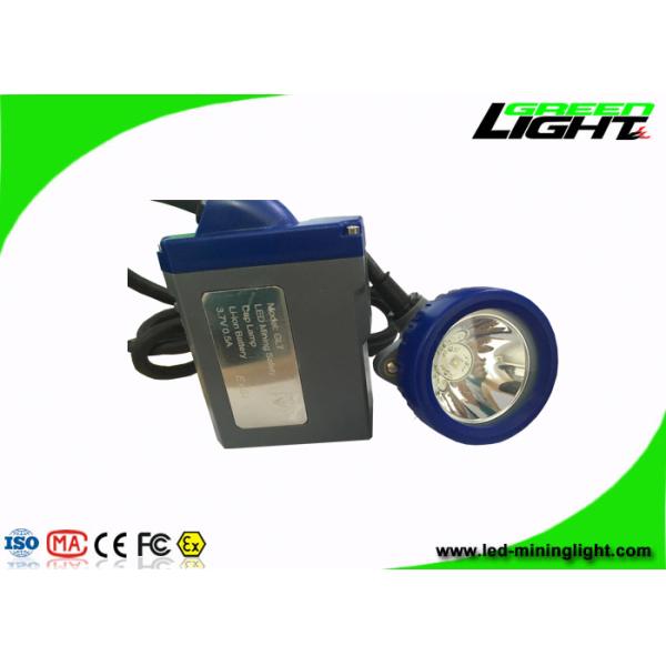 High Safety Rechargeable LED Headlamp , LED Mining Lamp With Blue And Gray Shell