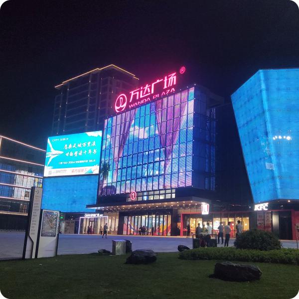 High Definition DMX512 SPI LED Injection Grid Screen High Waterproof For Facade