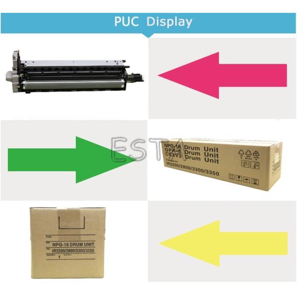 Canon NPG 18 / C - EXV3 Imaging Drum Unit For Ir 2016 / 2018 / 2020 , Moronchrome Color