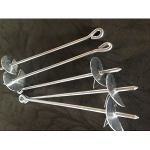 Buy cheap 30 Inch Steel Earth Screw Anchors Hot Dip Galvanized With ISO9001 Standard from wholesalers