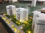 Mini Acrylic Architecture Model American Apartment Style Laser Cut Technic