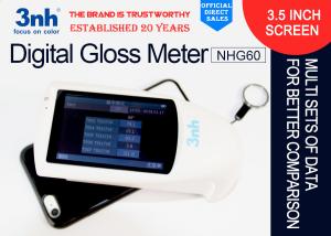 China NHG60 Paper Coatings Digital Gloss Meter 60 Degree Save Over 5000 Data , Conform With JJG696 on sale