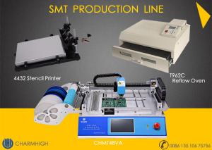 Quality 29 Feeders CHMT48VA + Stencil Printer + Reflow Oven T962C SMT Production Line , Prototype Batch production for sale