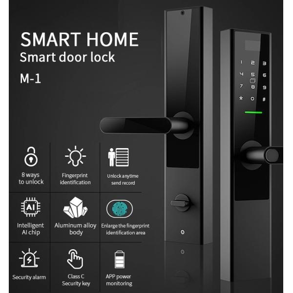 Alarm Tuya Zigbee Card Key Fingerprint Door Locks