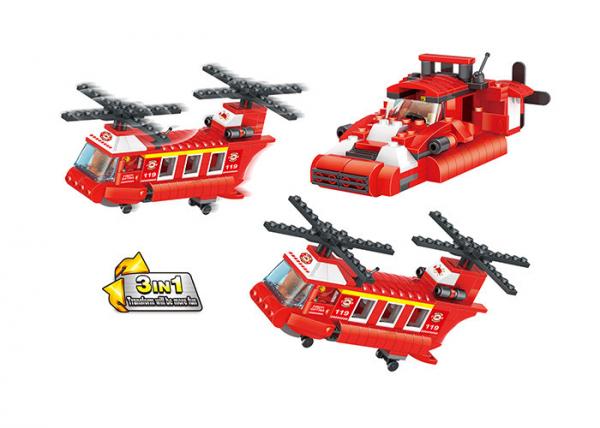 Buy 3 In 1 Transformer Fire Engine Building Blocks For Toddlers And Preschoolers at wholesale prices