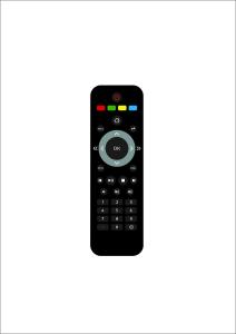 Quality ABS Cover IR TV Remote Rubber Keypad Large Code Library Strict Inspected for sale