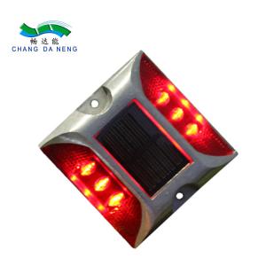 China Highway Driveway Brightness Aluminum Plate Solar Powered Road Studs Reflective Cats Eyes Road Markings on sale
