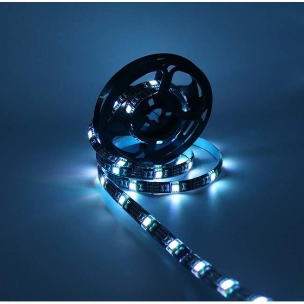 SMD5050 IP65 10mm LED Adhesive Strip Lights 24 Keys Remote Controller RGB Strip Kit