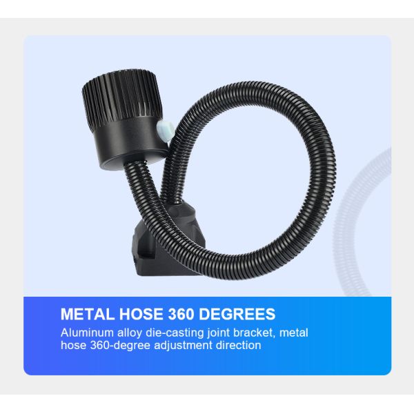Customized LED Machine Tool Light 24V 220V Flexible Arm Work Light Temperature Resistance